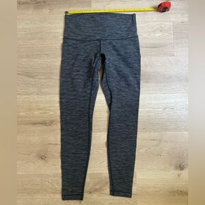Lululemon Wunder Under High Rise Tights Size 10 Charcoal Gray